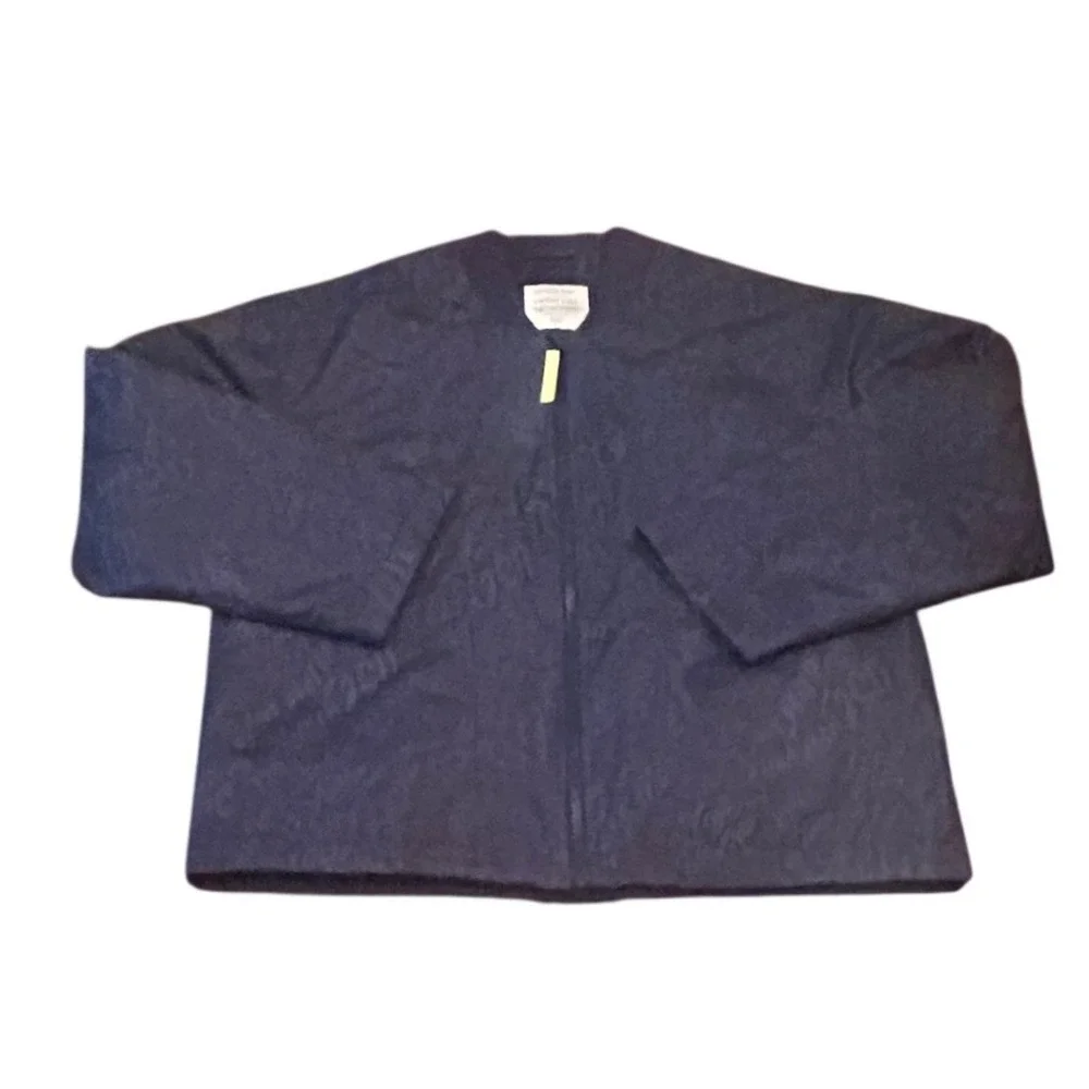 Athleta Girl‎ Simone Biles Navy Blue Convertible Jacket Kids XL 14 Script Print